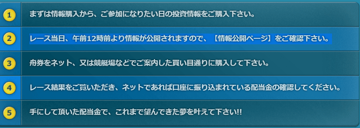 レース当日の午前12前に公開