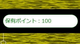 100ポイント 加算
