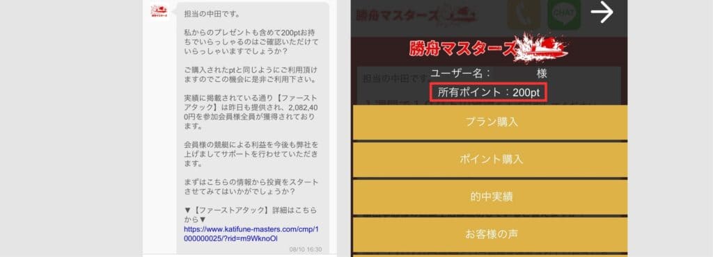 応援ポイント